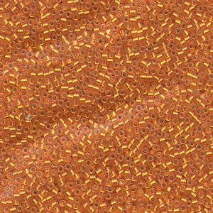 Delica Size 11 Semi Matte Silver Lined Squash DB681