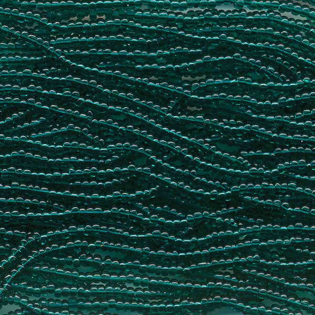 Size 11 Czech Emerald Seed Bead 6 String Hank SB11-50710