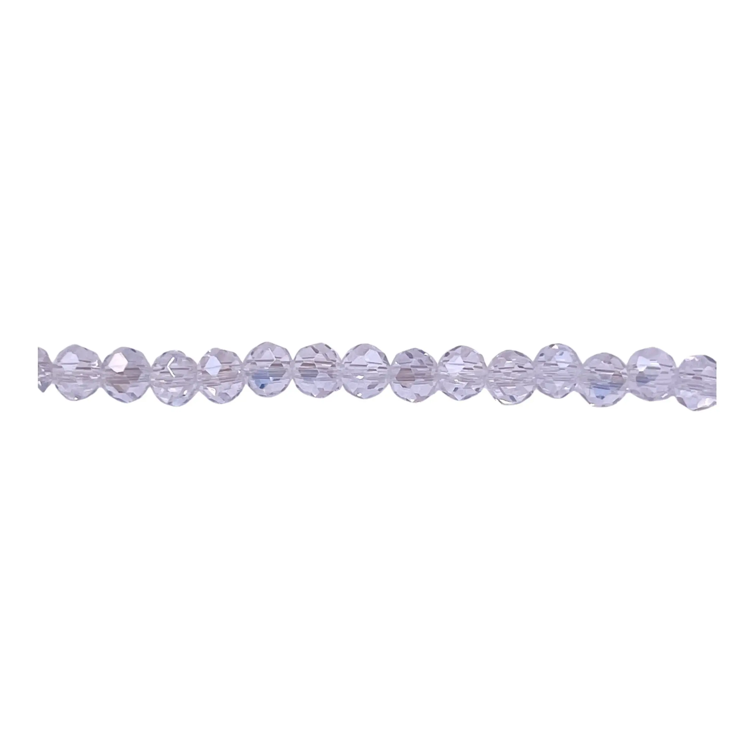 4mm Crystal AB Glass Crystal Rondelle Bead Strand