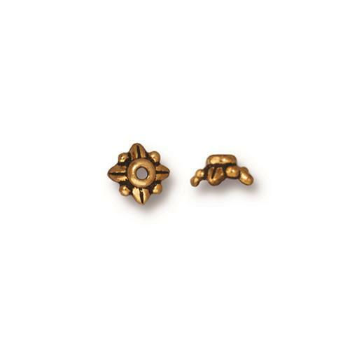 Thumbnail: 5mm Leaf Bead Cap 94-5570 Pack of 6