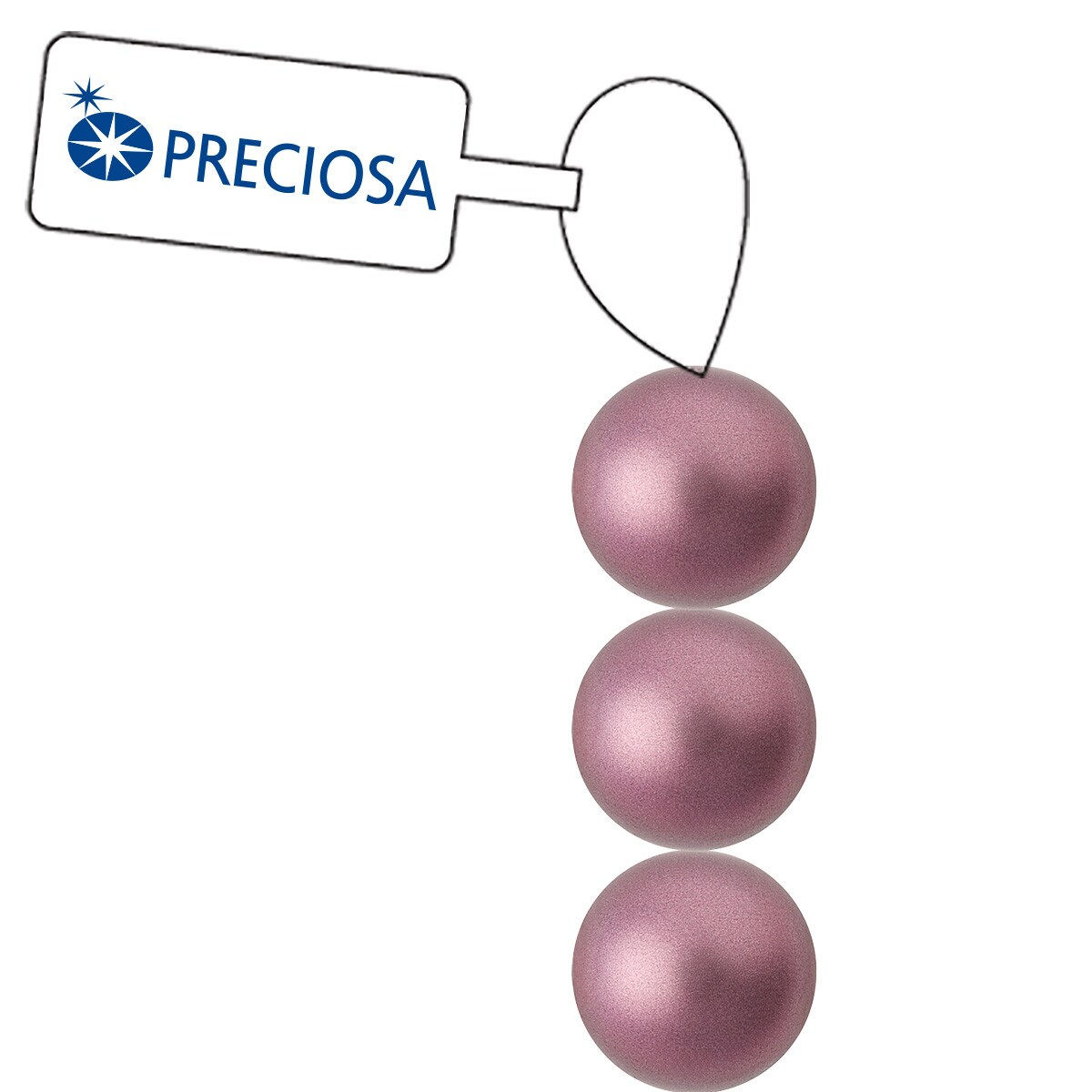 4mm Pearl Light Burgundy Preciosa