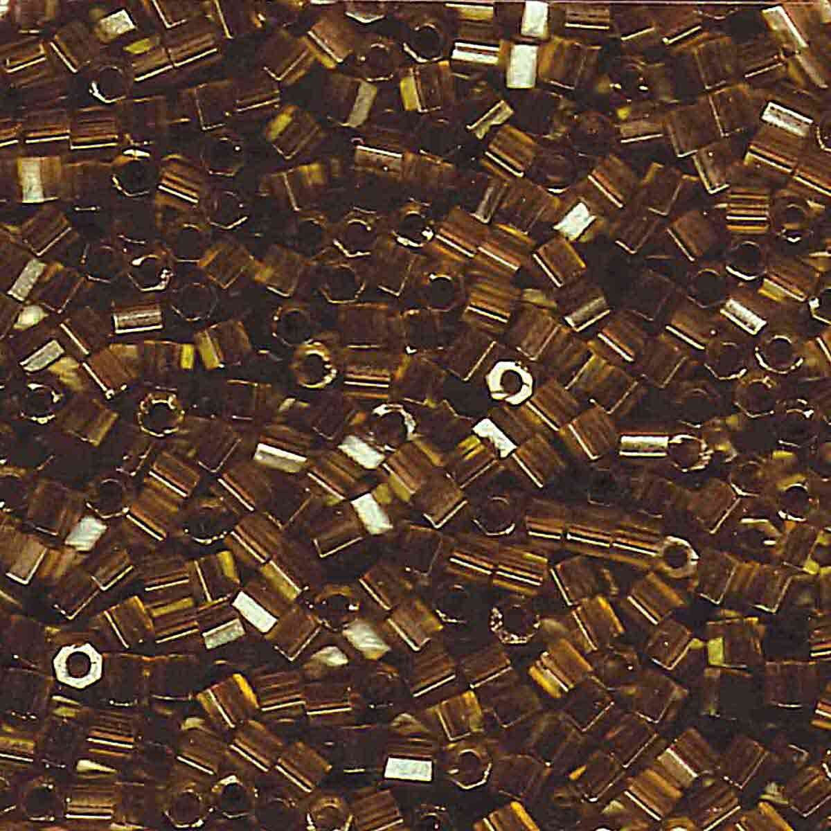 DBLC-0115 Transparent Luster Metallic Hex Cut Size 8 Delica Beads
