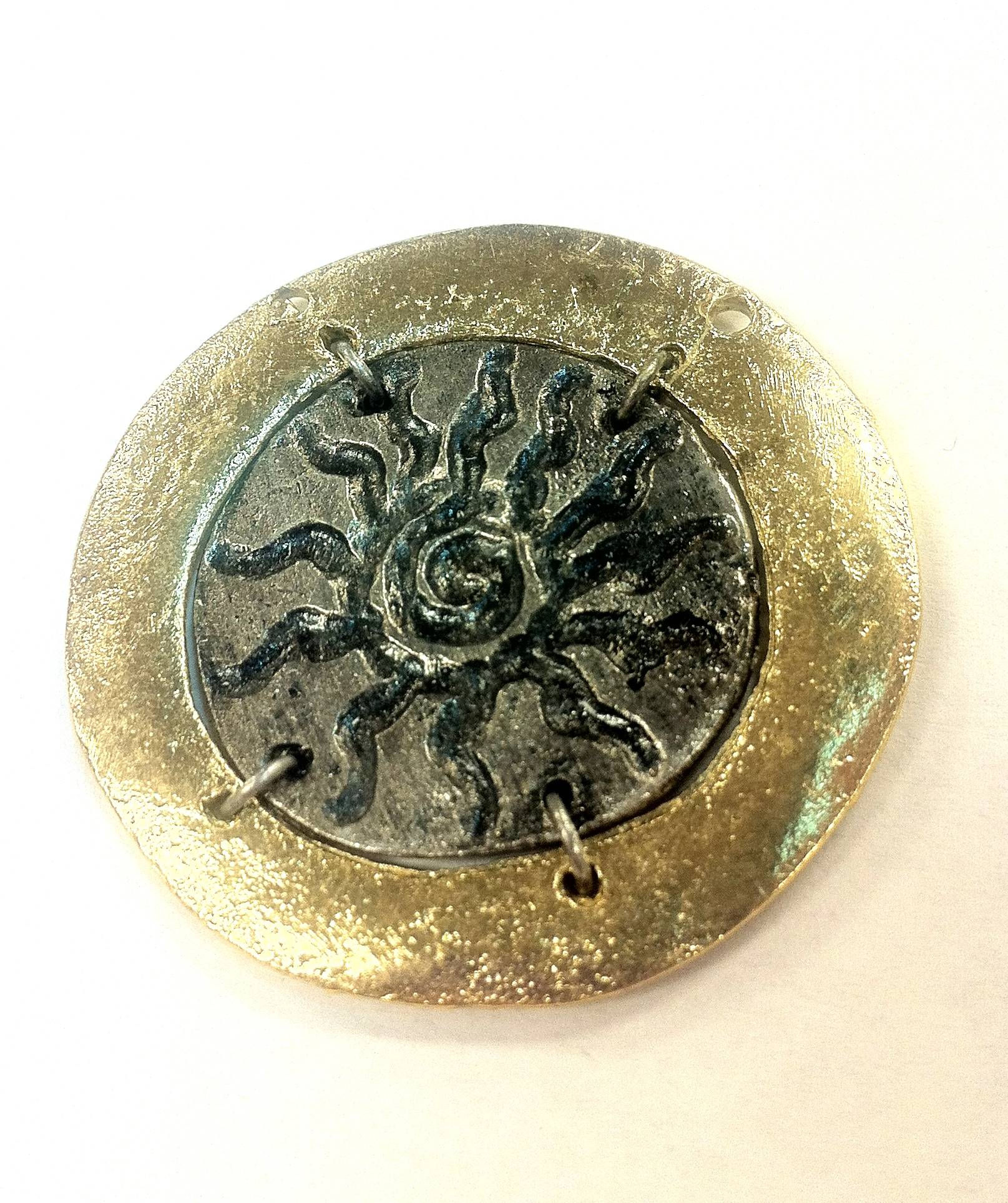 Sun Art Metal Pendant 635 B-AS