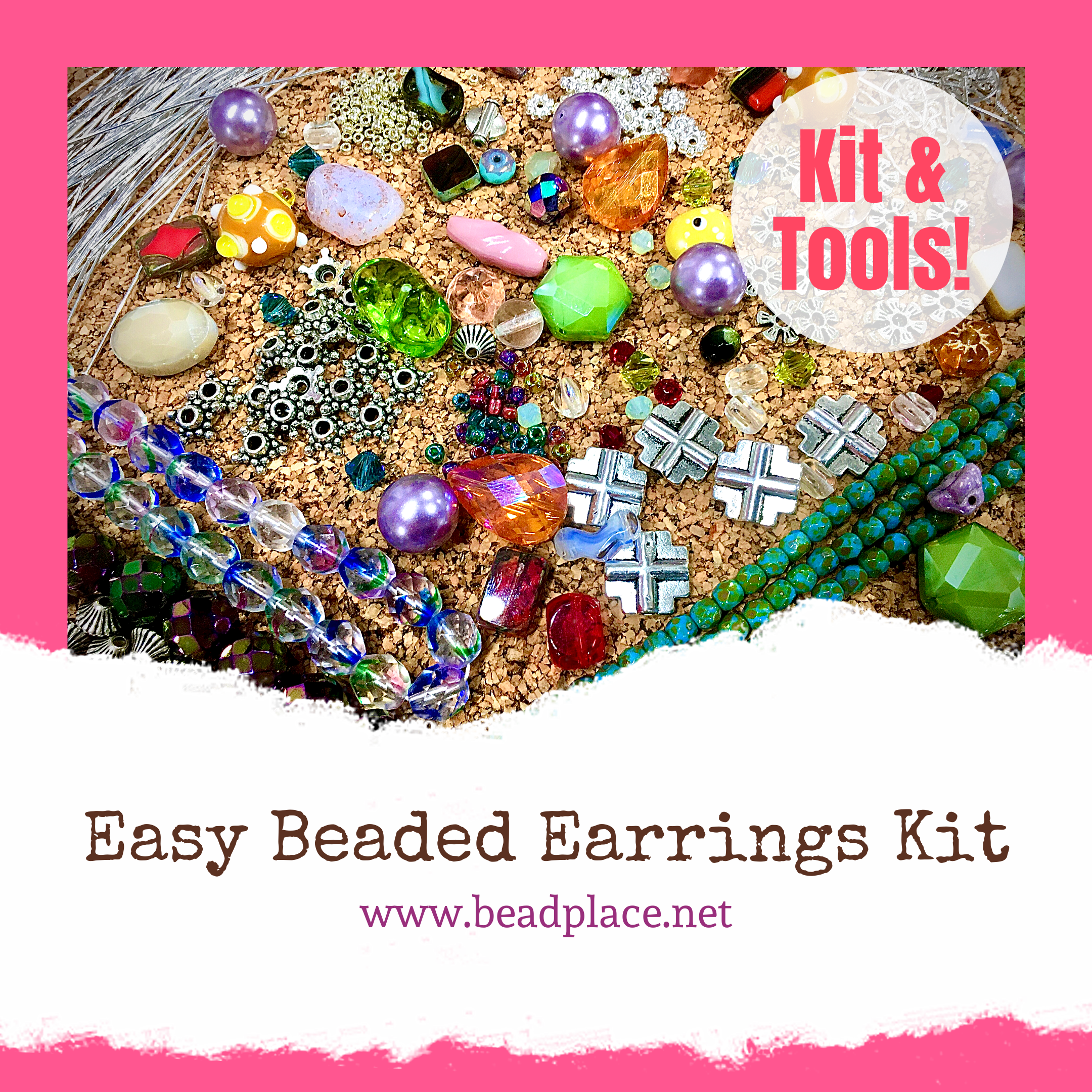 Easy Beaded Earrings Kit + Tools