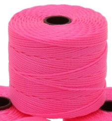 Neon Pink S-Lon Bead Cord