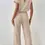 Thumbnail: Ribbed Short Sleeve Jumpsuit