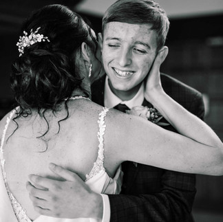emotional bride and son reveal at rushpool hall wedding venue saltburn by the sea