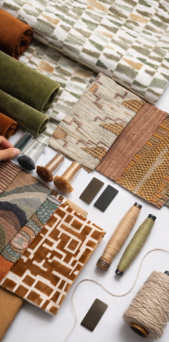 Détail de matière textile sélectionnée pour mobilier TUKASSA