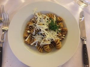 Pasta at Scrigno del Duomo in Trento