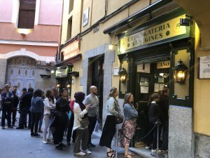 sangines, churro, queue