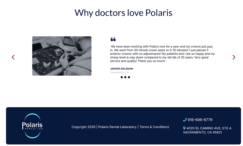 Polaris Dental Lab Announces Leadership Transition, Same Team and Facility