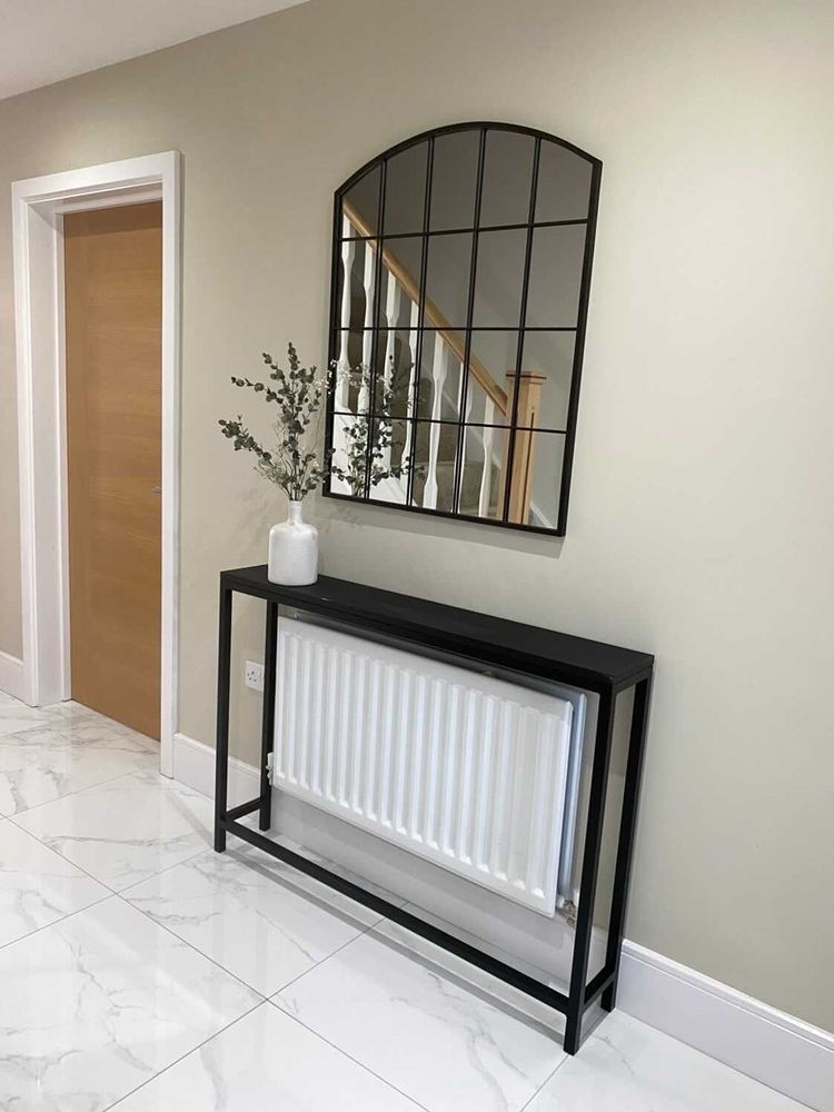 Thumbnail: Black framed console table