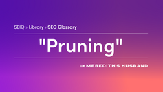Pruning