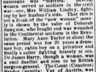"Caroline Hall and her Predecessors" (1901)