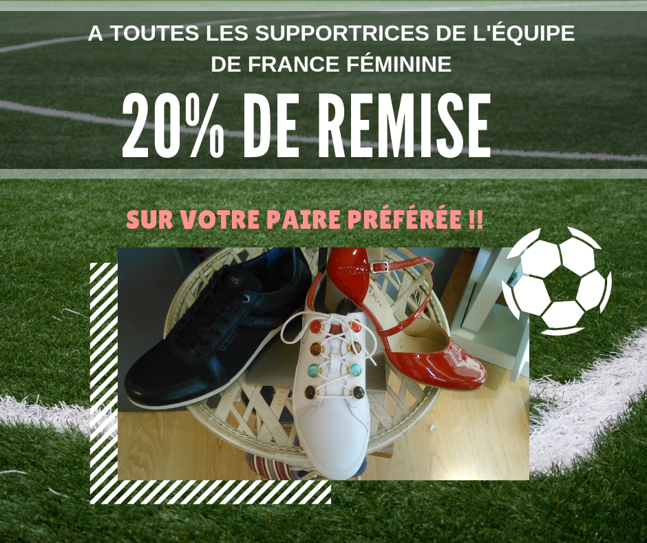 20 % de remise sur les articles en magasin