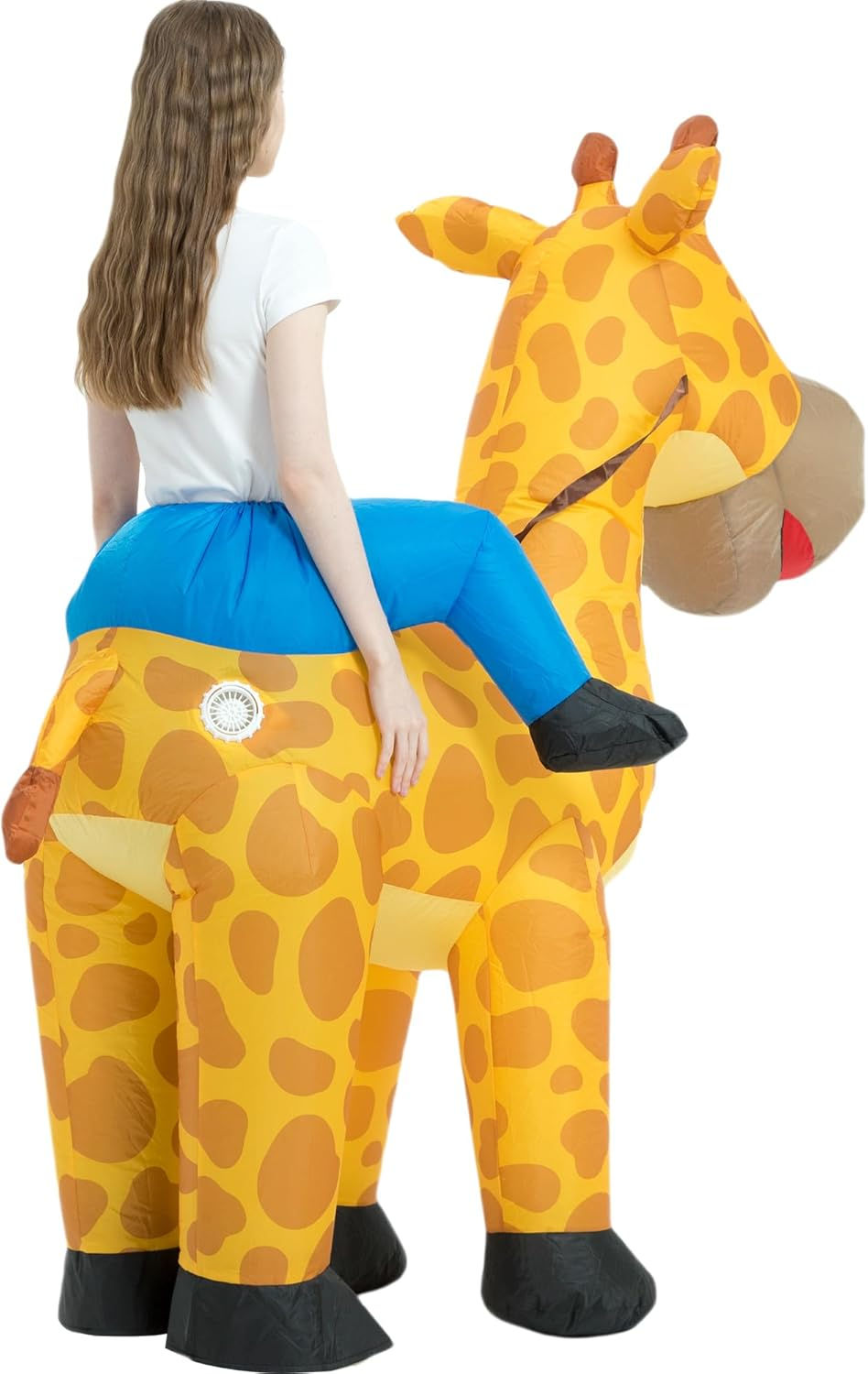 Thumbnail: One Casa Inflatable Costume Adult,Blow Up Costumes,Ride On Giraffe Costume,Hall