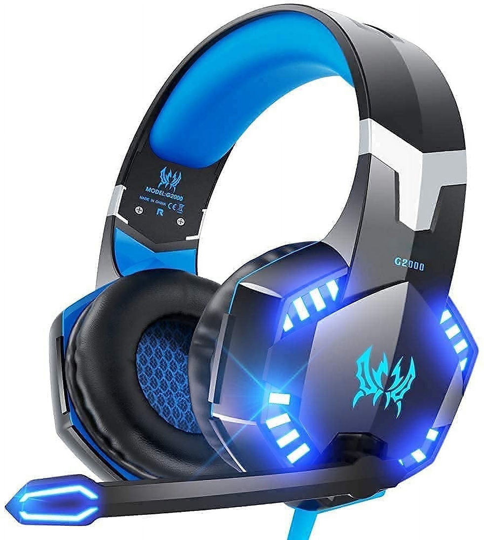 Thumbnail: SPBPQY G2000 Gaming Headsets, Noise Cancelling Over-Ear Headset with Mic for PC