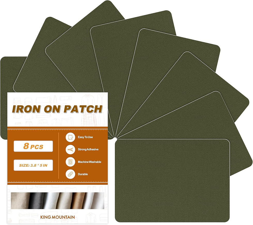 Thumbnail: Iron on Patches for Clothes, 20 Pieces Denim Patches for Inside Jeans 3.7" by 4
