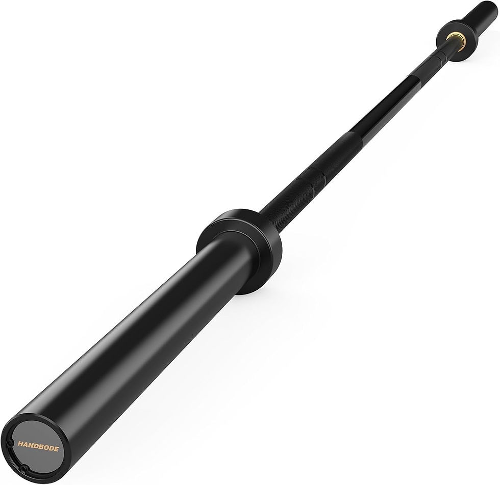 Thumbnail: HANDBODE 5lb Mini Barbell, 4ft Short Barbell, Beginner Women Weightlifting Bar,