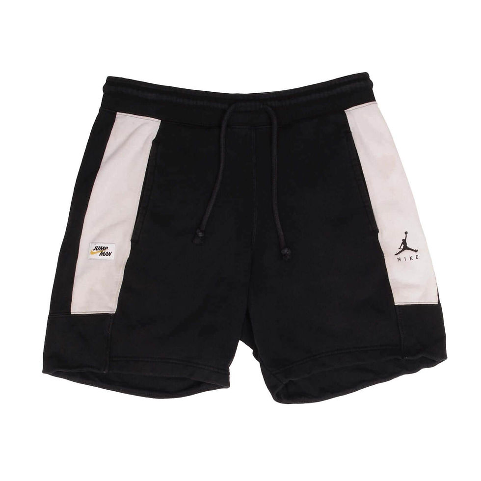 Thumbnail: Vintage nike jordan jump man black fleece shorts size medium