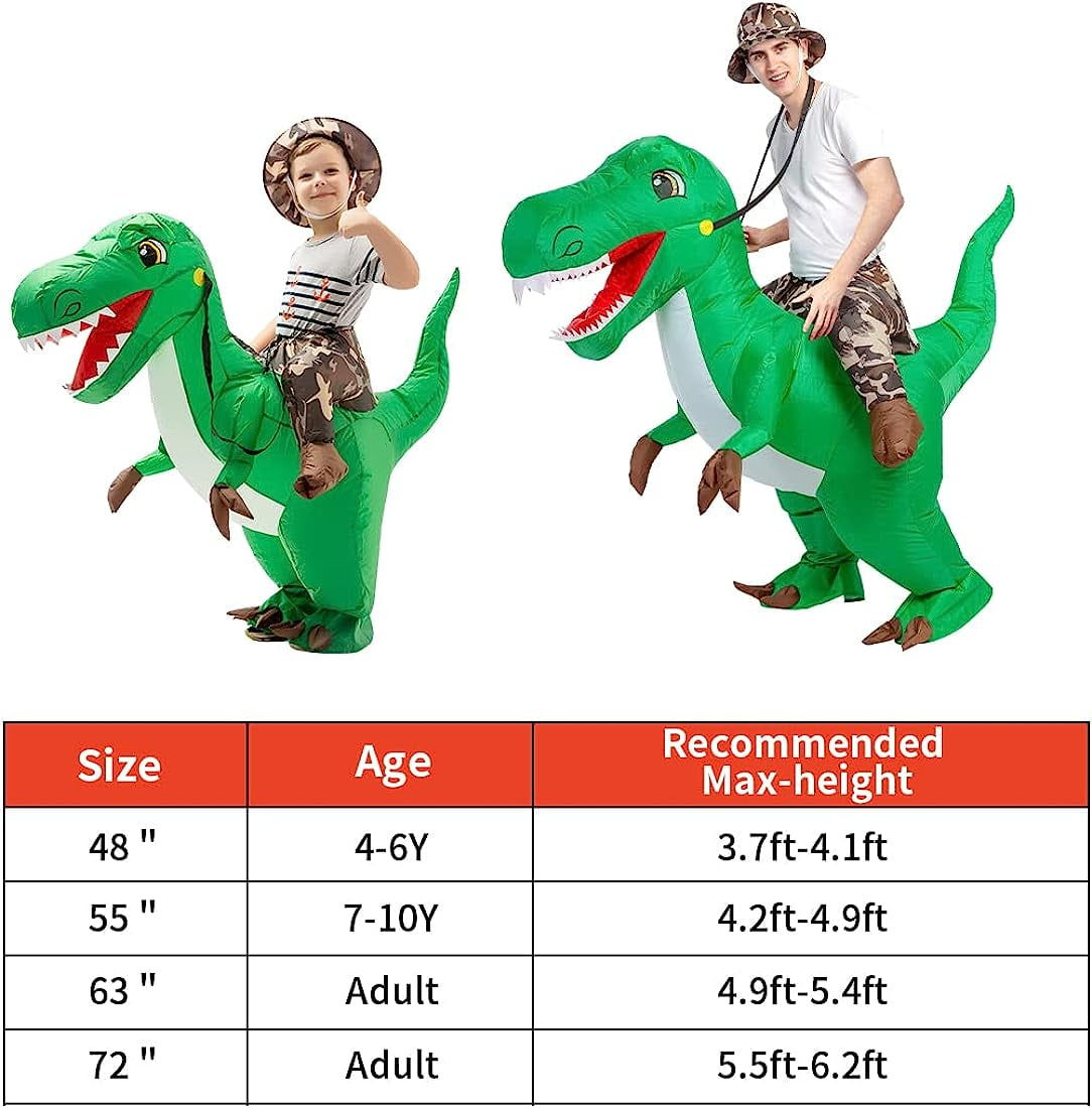Adult Inflatable Dinosaur Costume Adult Halloween Costume, Funny Men Women Unis