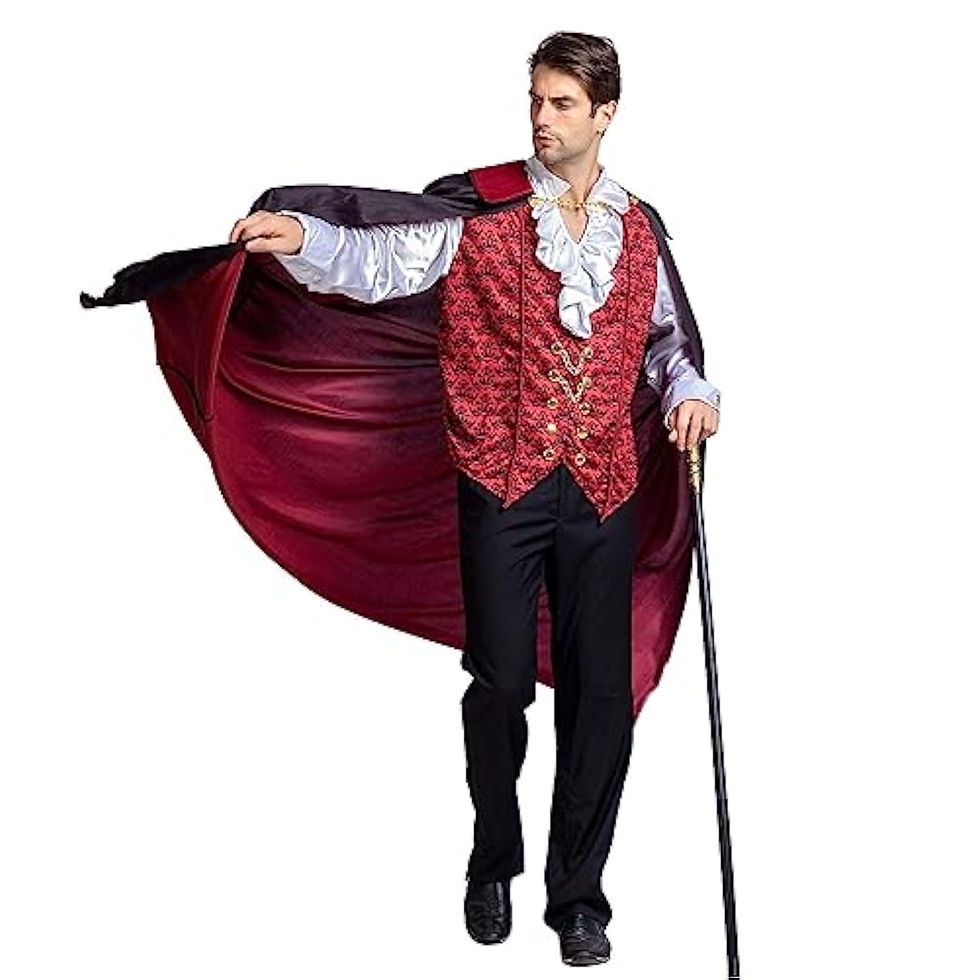 Thumbnail: Halloween Men Vampire Costume Halloween Men's Vampire Cape Dracula Costume Men