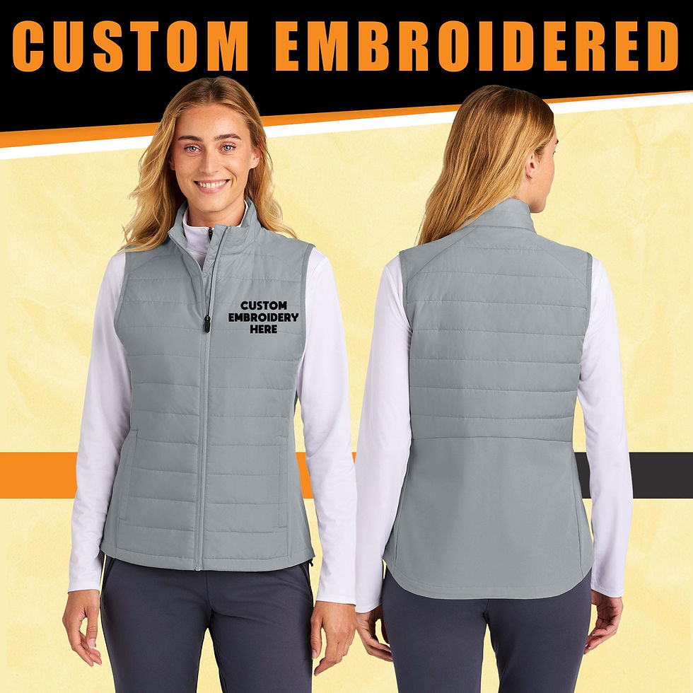 Thumbnail: Sport-Tek® Women’s Teknical Hybrid Vest - Custom Logo Embroidery, Lightweight P