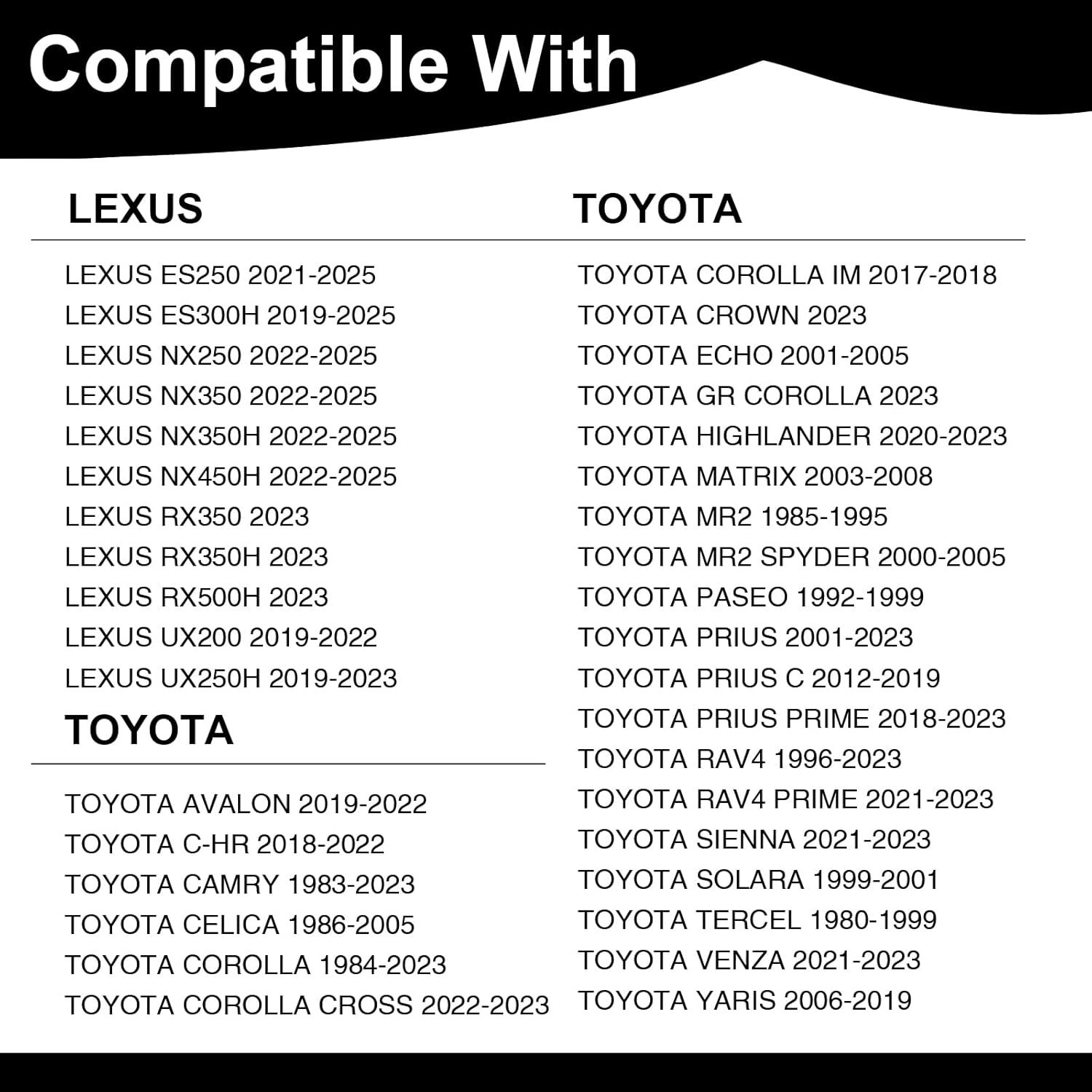 6PCS 90915-YZZN2 90915-YZZN1Engine Oil Filters with Drain Plug Washers Fit For