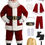 Thumbnail: Men's Deluxe Santa Suit 11pc. Christmas Adult Professional Santa Claus Outfit Xm