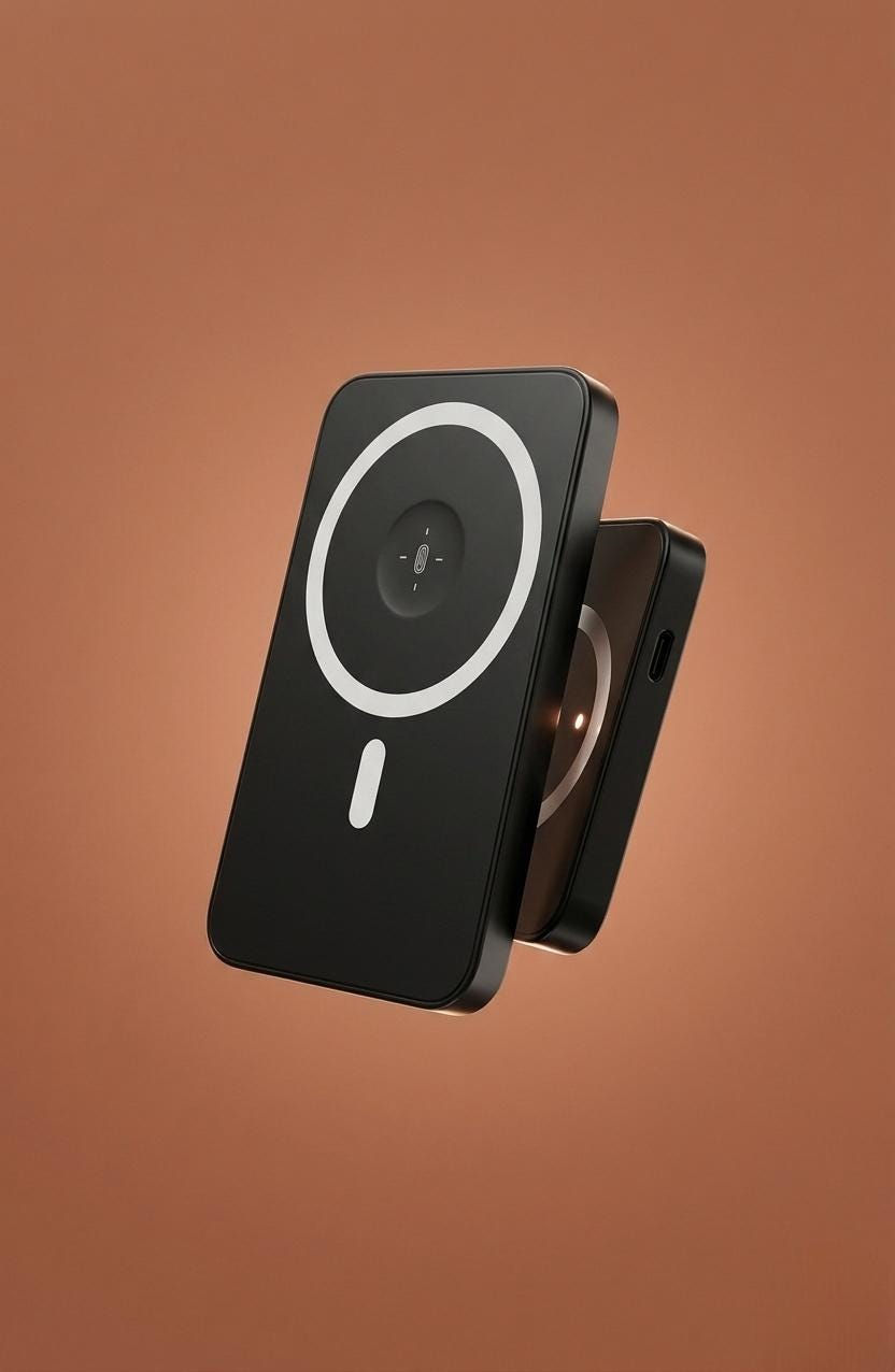 Thumbnail: MagSafe Powerbank 5000mAh | Magnetic Wireless Charger for iPhone, Apple Watch