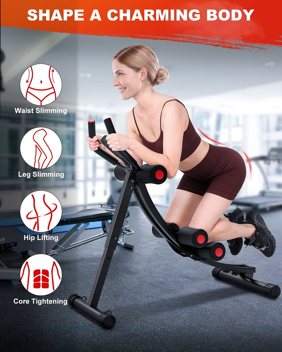 Thumbnail: GIKPAL Foldable Ab Machine, Ab Workout Equipment for Home Gym,Core & Abdominal 