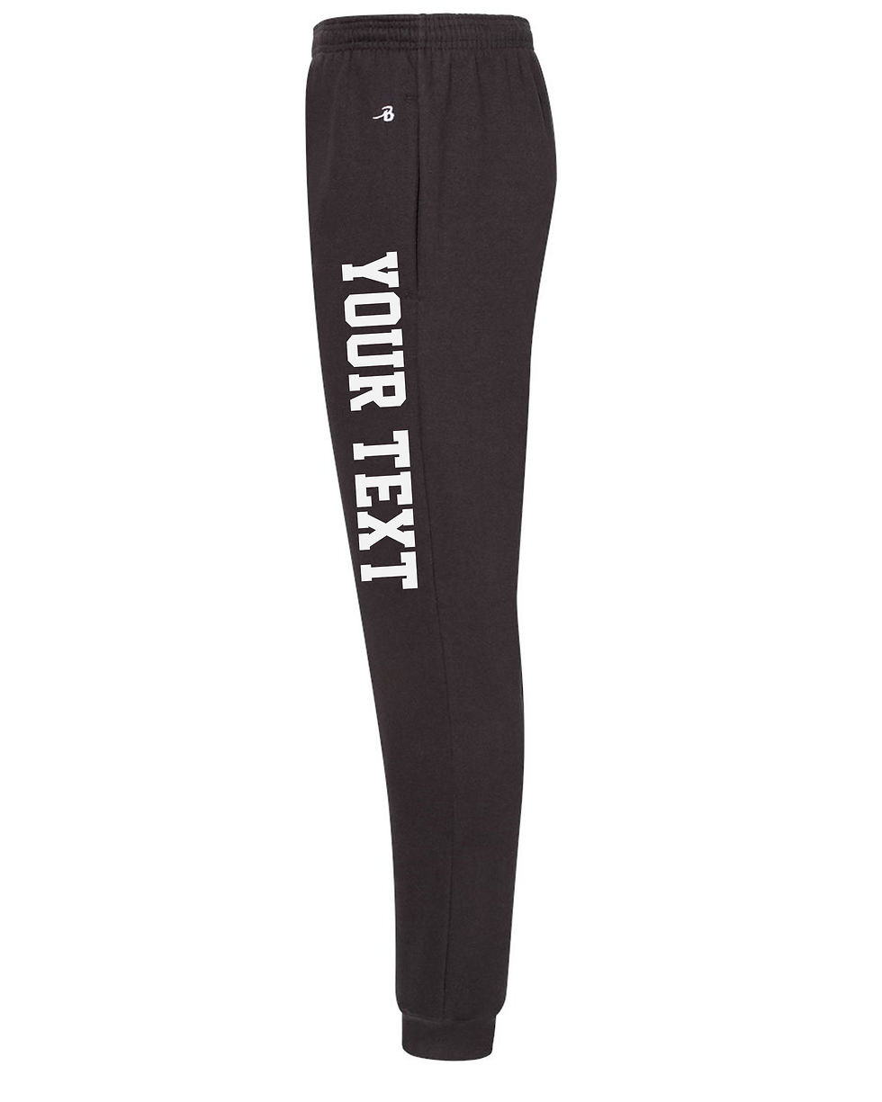 Thumbnail: Custom Fleece Joggers, Personalized Text, Matching Bridal Party & Sports