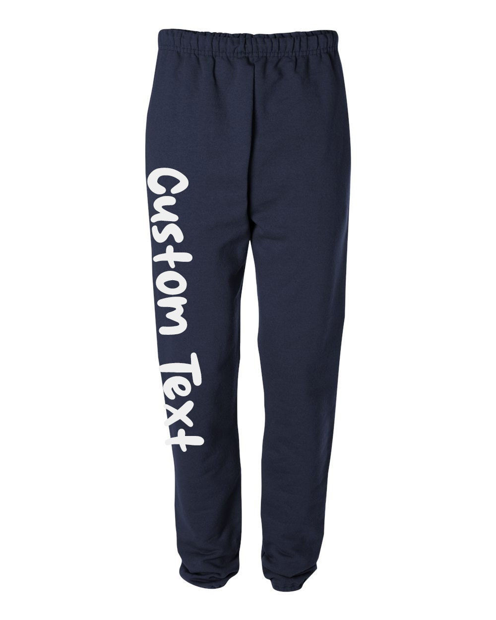 Custom Fleece Sweatpants, Personalized Text, Logo, Image