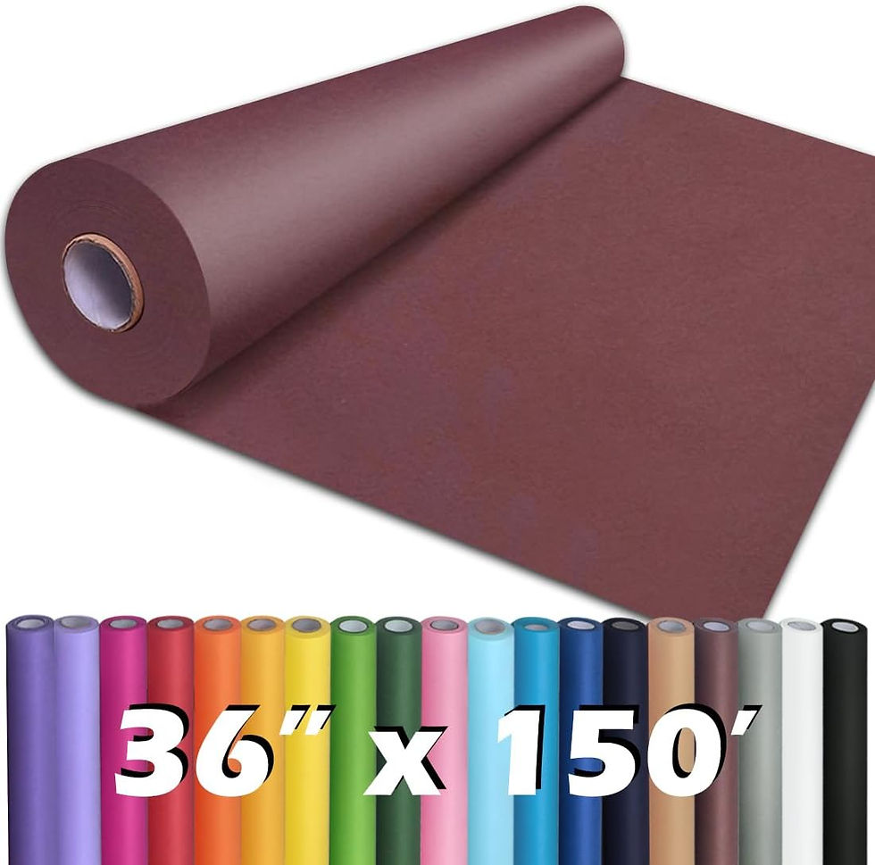 Thumbnail: PerkHomy Brown Kraft Paper Roll 17.5" x 1,200" (100') for Valentines Gift Wrapp