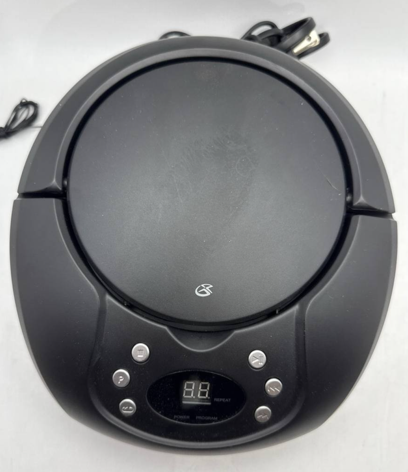 Thumbnail: GPX CD Player Boombox AM FM Radio Portable Stereo Speker with Aux In Black