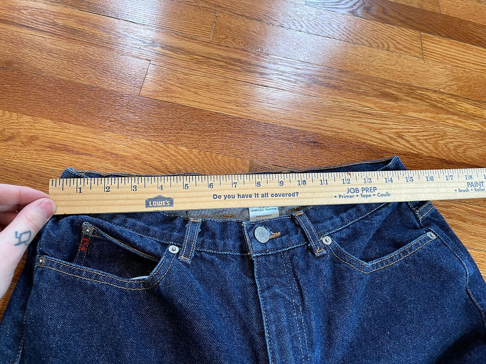 Thumbnail: Classic Blue Denim, Boot Leg, Low Waist