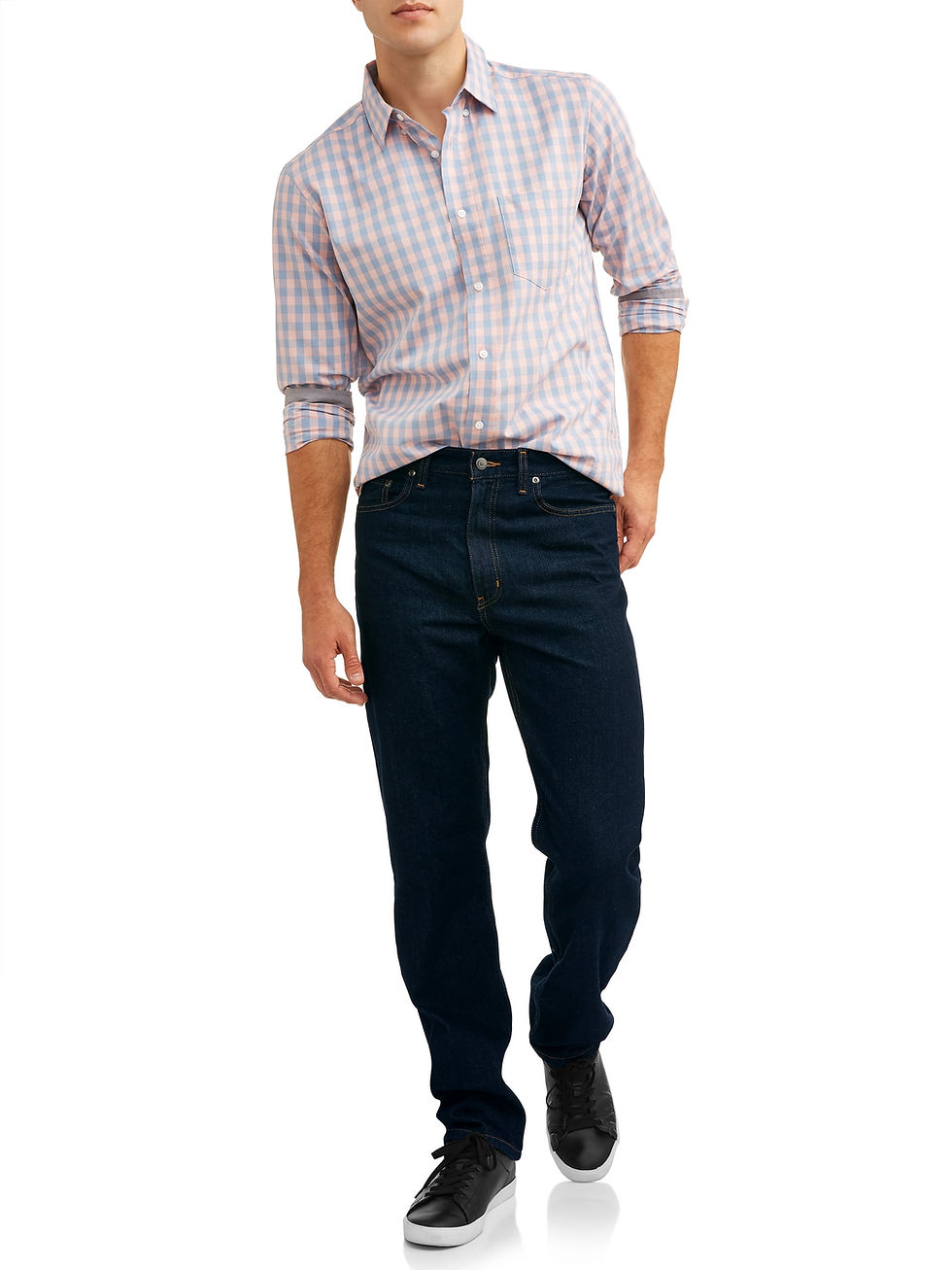 Thumbnail: Men's & Big Men's Relaxed Fit 100% Cotton Jeans