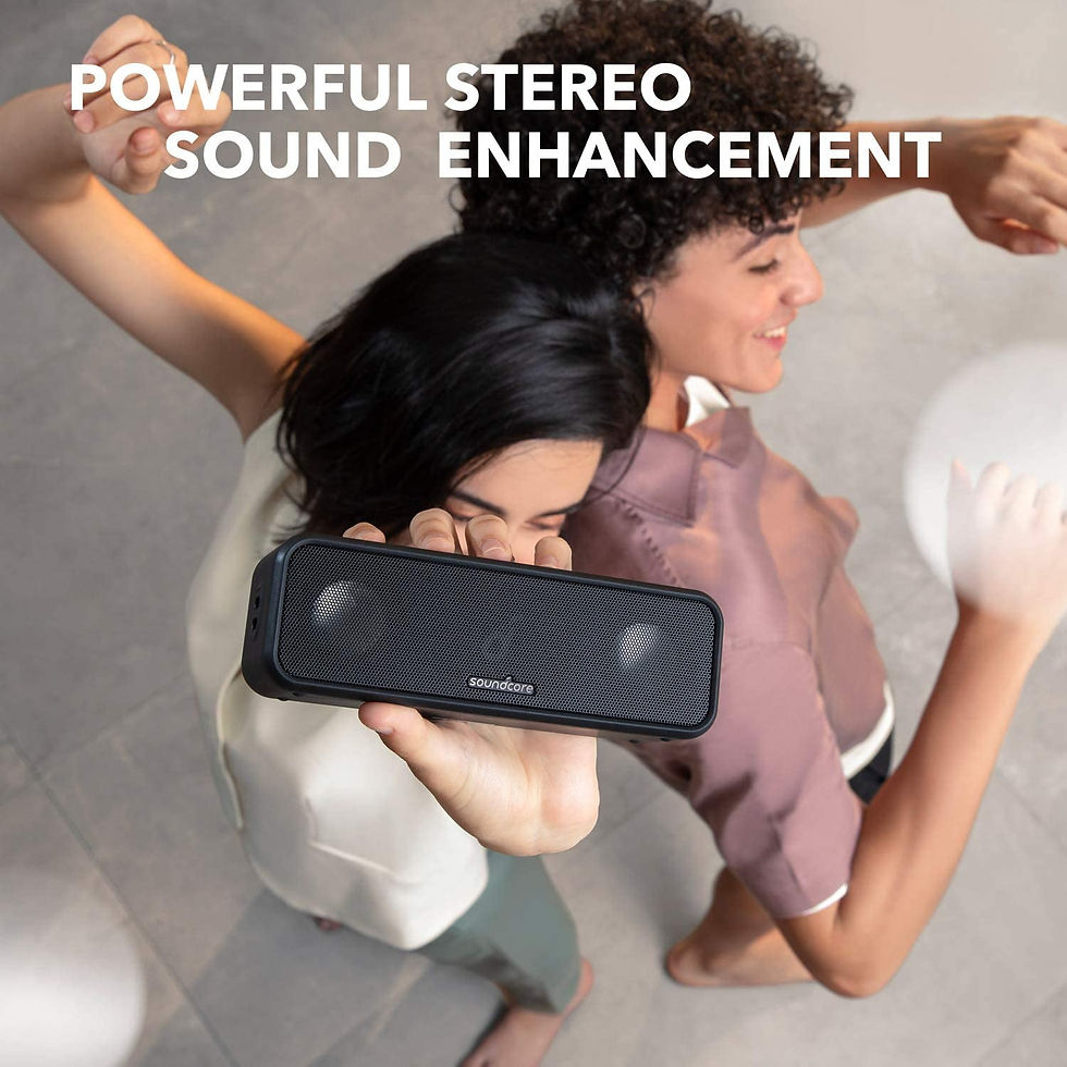 Thumbnail: Anker Soundcore 3 Portable Bluetooth Speaker Stereo PartyCast Tech IPX7,Black