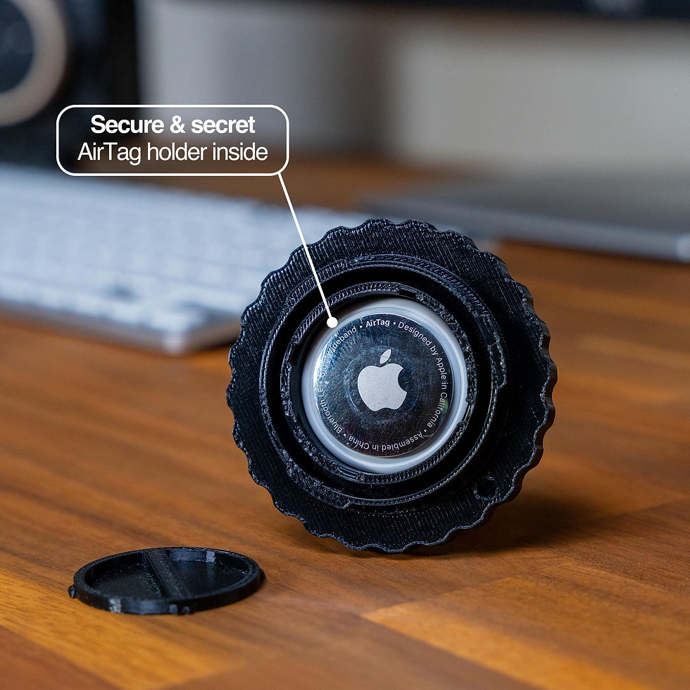 Thumbnail: Camera Body Cap with Hidden AirTag Holder: For Sony, Fuji, Canon, Nikon - 3D Pr