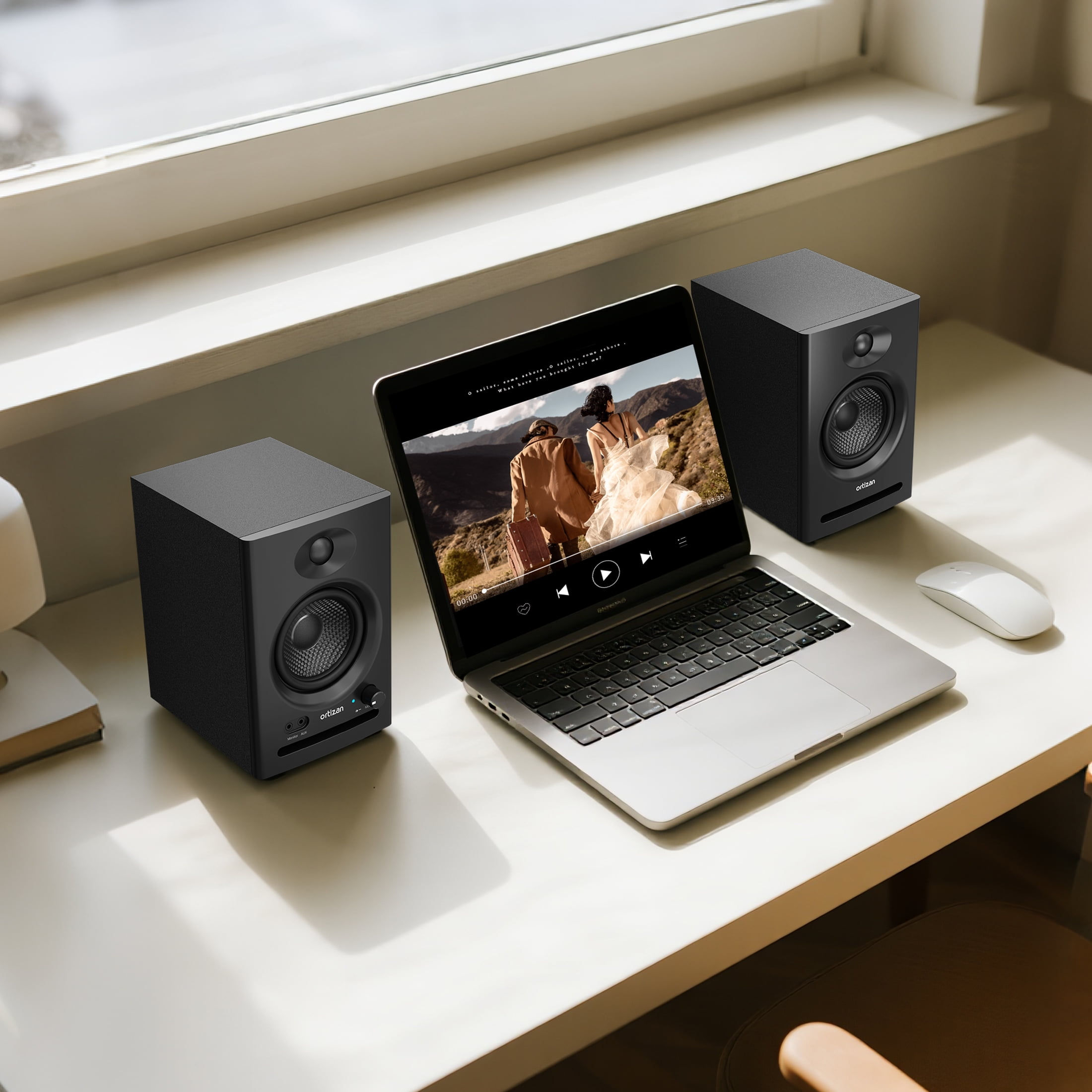 Active Studio Monitor Speakers, Bluetooth 5.3 Wireless, for Music Production, P
