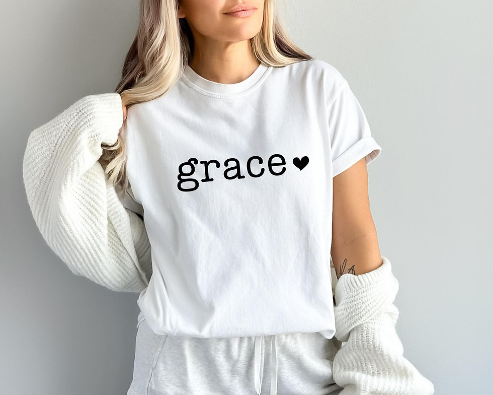 Thumbnail: Comfort Colors Grace Shirt, Christian, Inspirational Tee, Faith, Religious, Gif