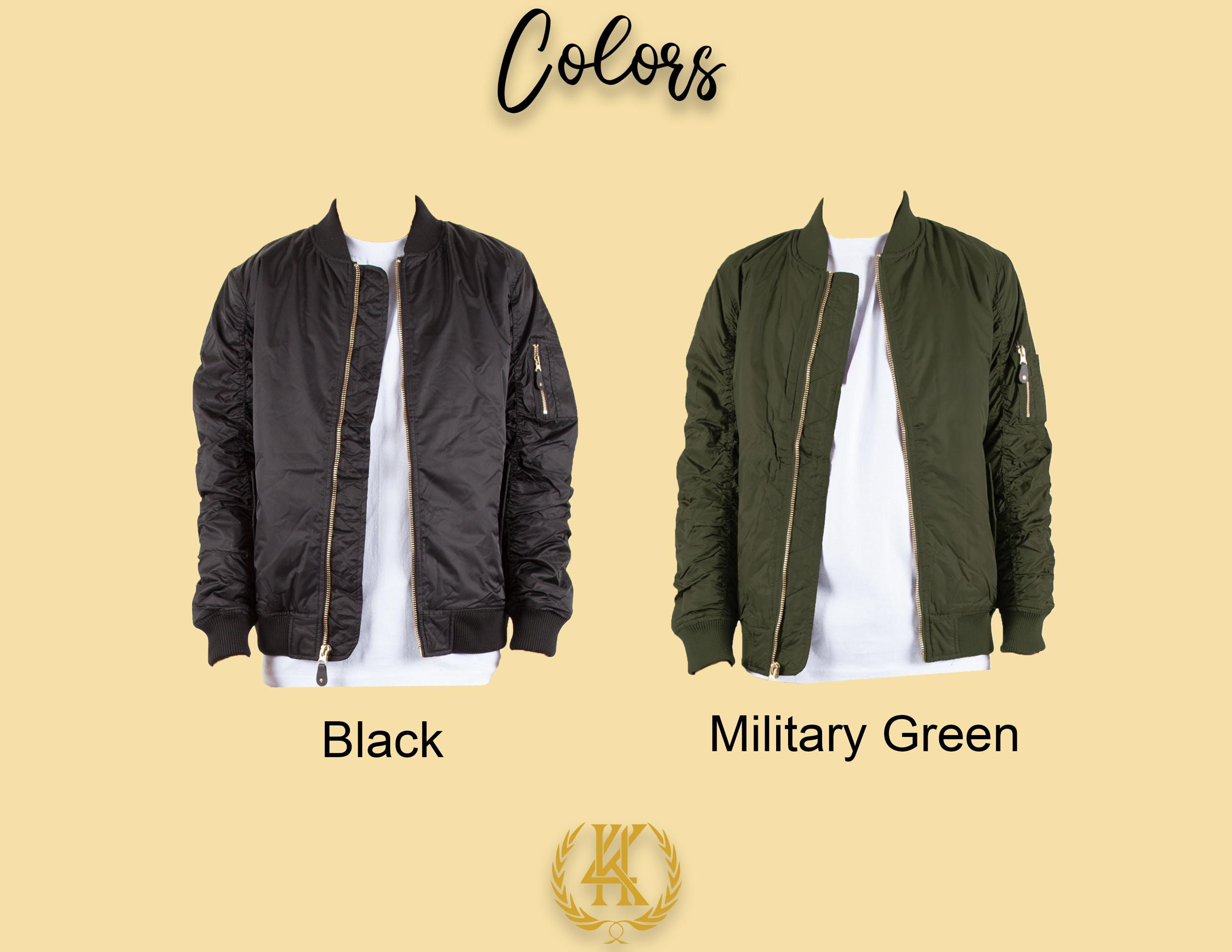 Embroidered Bomber Jacket: Custom Logo Work Jacket, Water Resistant Nylon