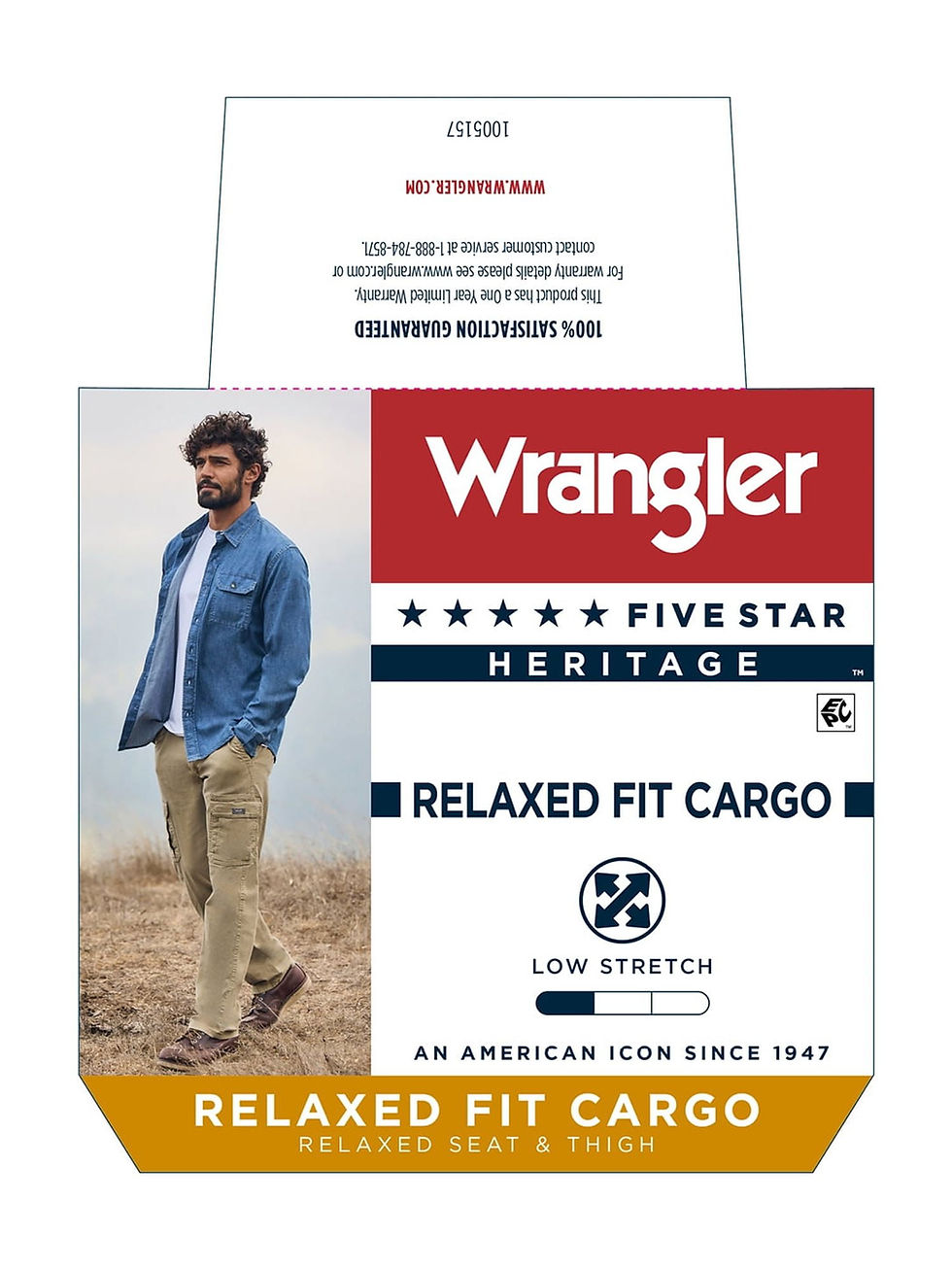 Thumbnail: Big Mens Relaxed Fit Cargo Pants With Stretch