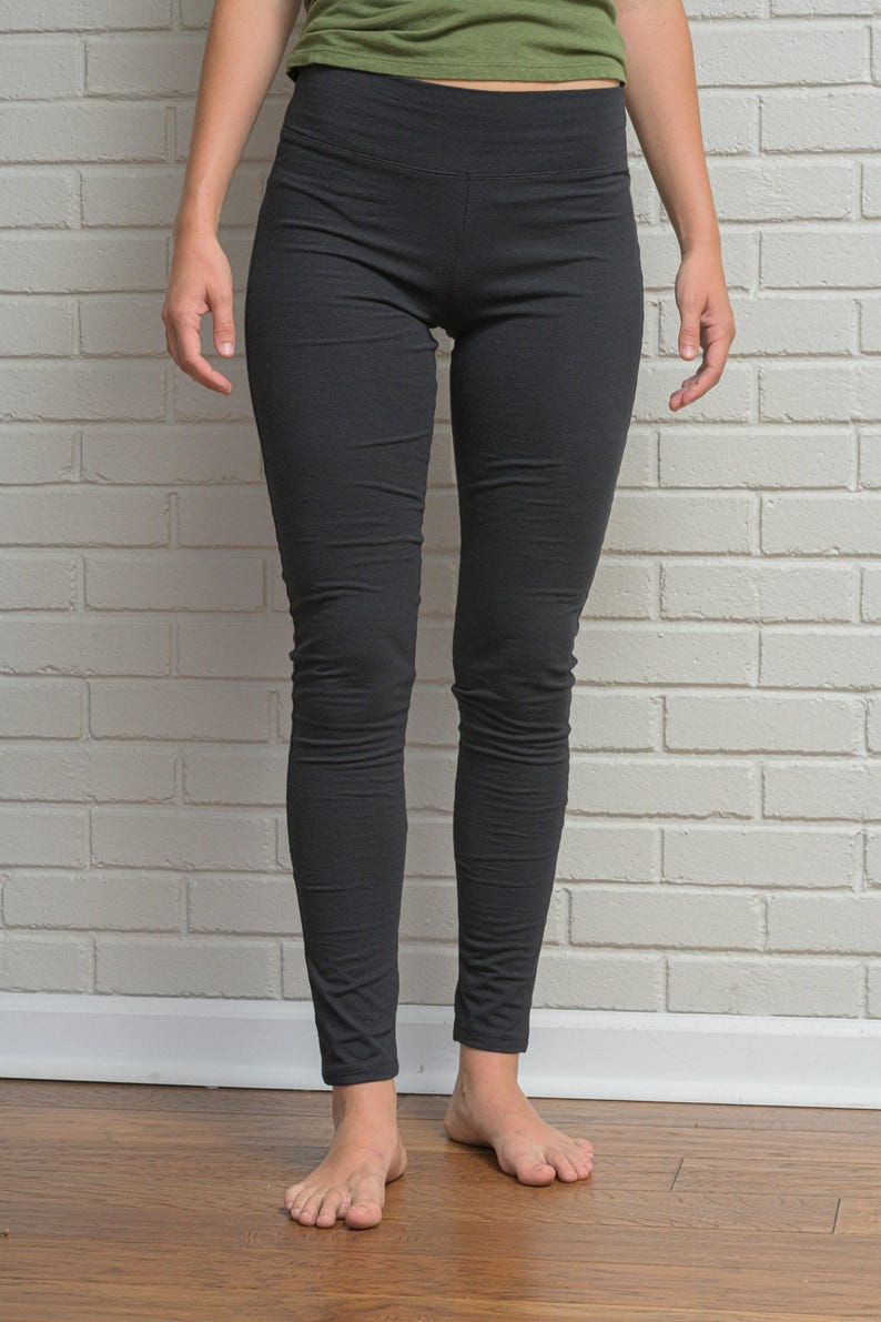 Thumbnail: Hemp Leggings • Lightweight Cotton Blend Yoga Pants • Women’s Sustainable Casua