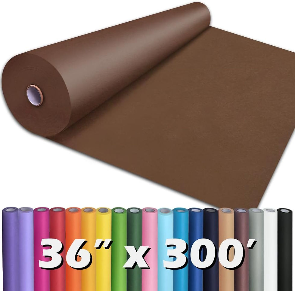Thumbnail: PerkHomy Brown Kraft Paper Roll 17.5" x 1,200" (100') for Valentines Gift Wrapp