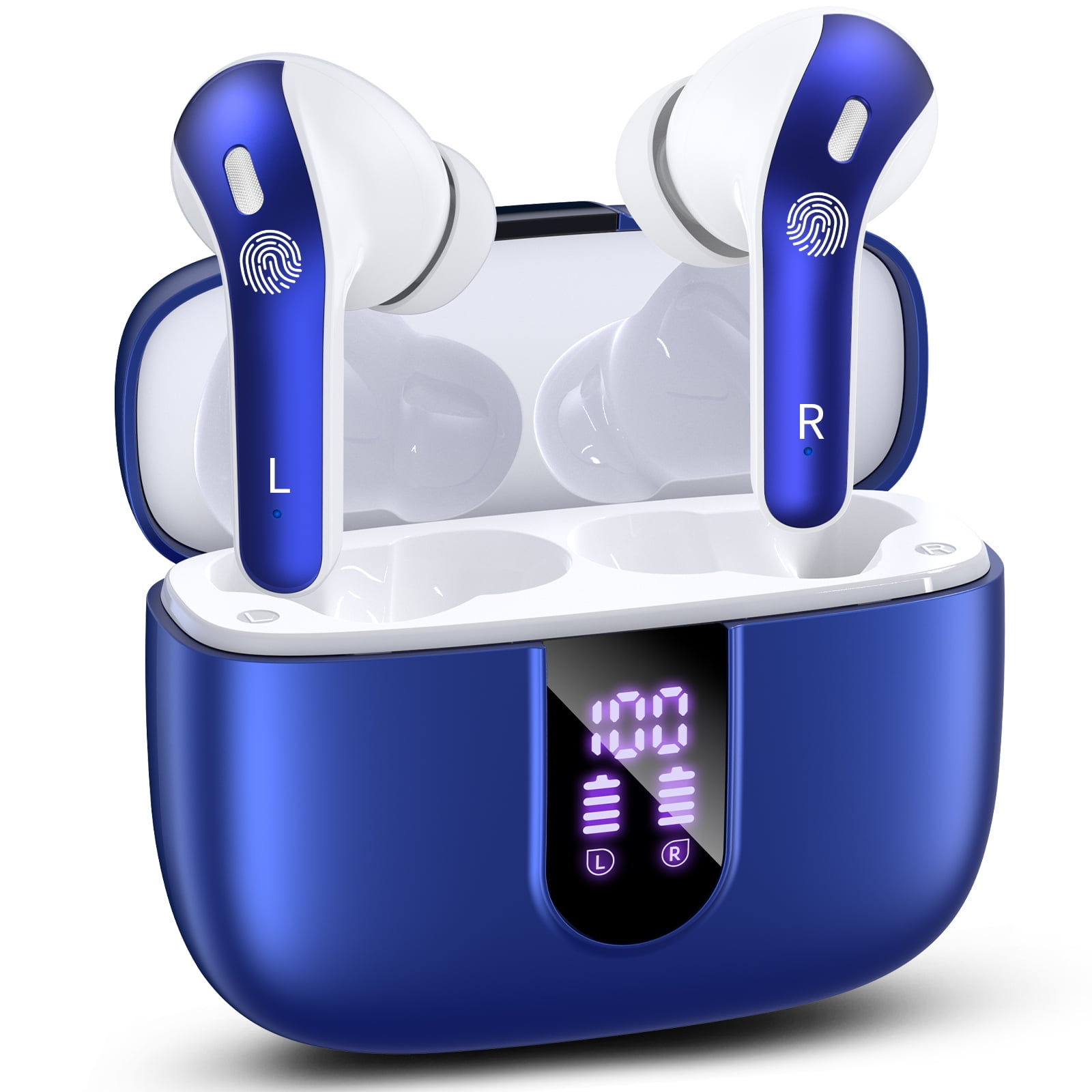 VEATOOL Bluetooth Headphones True Wireless Earbuds 65H Playback Power Display E