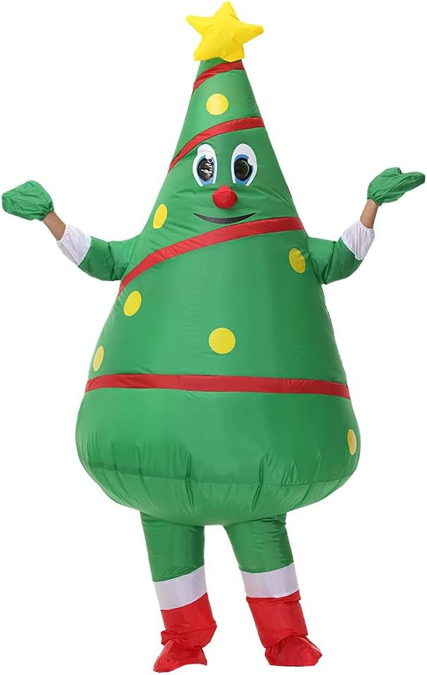 Thumbnail: Santa Claus Inflatable Costume - Xmas Blow Up Suit Christmas Jumpsuit