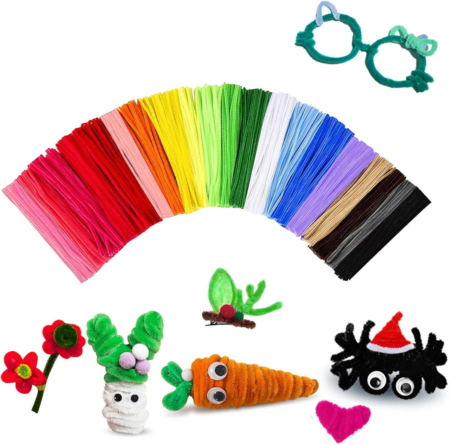 Pipe Cleaners Craft Bulk,Kids Toys & Games Gifts,200pcs Arts Crafts,Chenille St