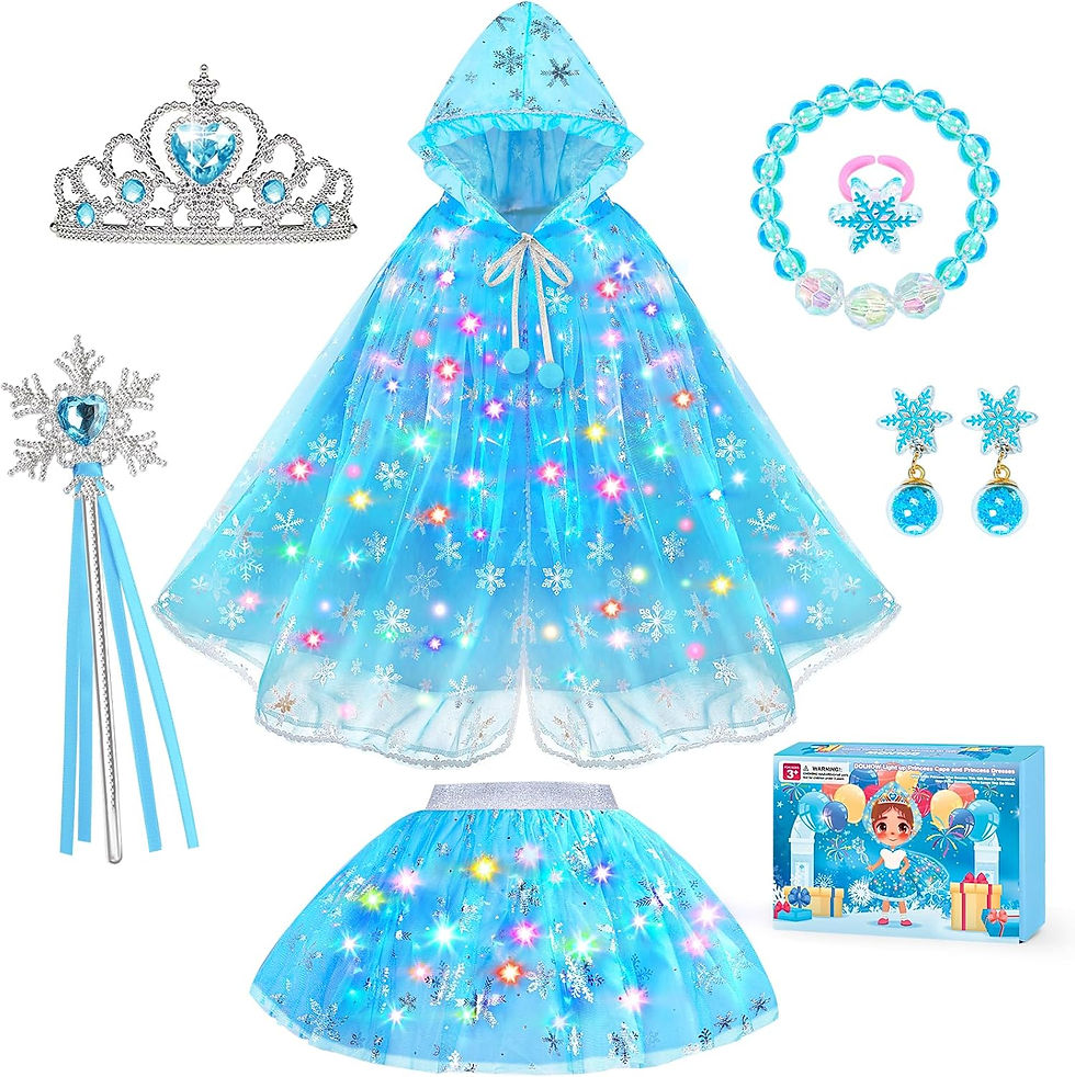 Thumbnail: Princess Dress Up for Girls, Unicorn Light up Princess Cape Princess Dress Cost