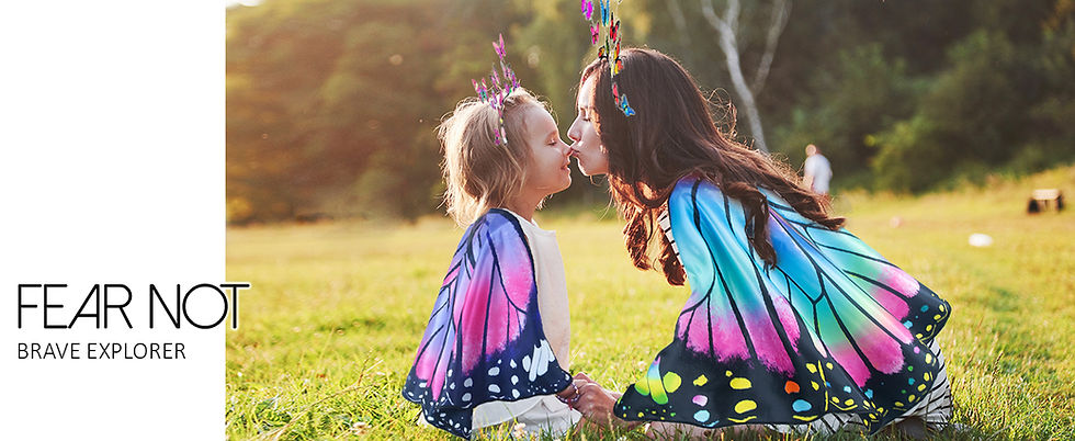 Thumbnail: Double Sided Kids Butterfly Wings for Toddler Girls Fairy Dress Up Costume Butt